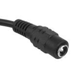 5,5 x 2,1 mm Buchse bis 4x Stecker Gleichstromkabelstecker mit Schalter für LED-Streifen, Länge: 30 cm (schwarz) – Bild 3
