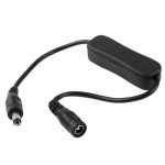 5,5 x 2,1 mm Gleichstromstecker Stecker-Buchse-Verlängerungskabel mit EIN / AUS-Schalter, Länge: 30 cm (schwarz) – Bild 5