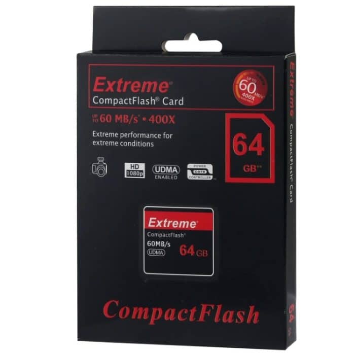 64 GB Extreme Compact Flash-Karte, 400-fache Lesegeschwindigkeit, bis zu 60 MB / s (100% reale Kapazität) – Bild 6
