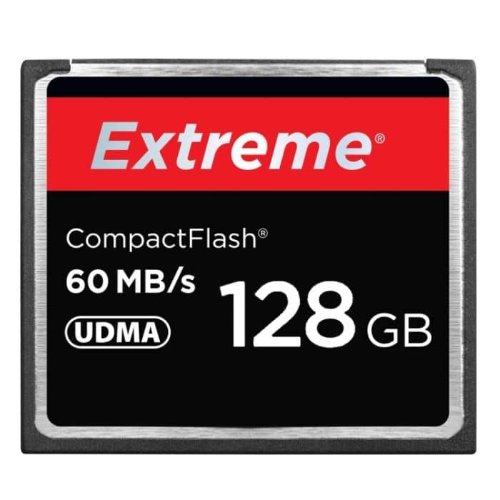 128 GB Extreme Compact Flash-Karte, 400-fache Lesegeschwindigkeit, bis zu 60 MB / s (100% reale Kapazität) – Bild 1