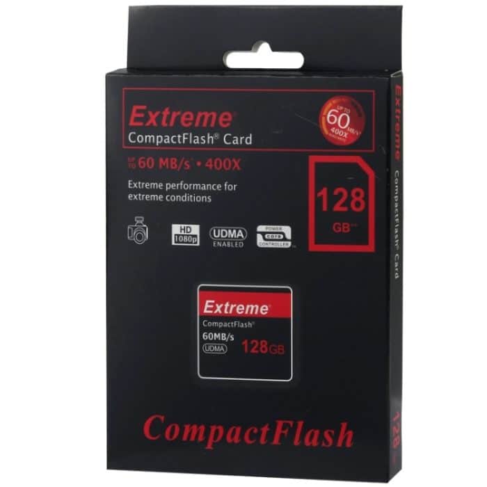 128 GB Extreme Compact Flash-Karte, 400-fache Lesegeschwindigkeit, bis zu 60 MB / s (100% reale Kapazität) – Bild 6