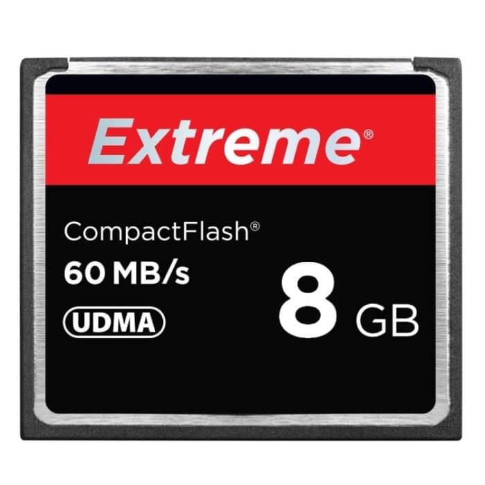 8 GB Extreme Compact Flash-Karte, 400-fache Lesegeschwindigkeit, bis zu 60 MB / s (100% reale Kapazität) – Bild 1