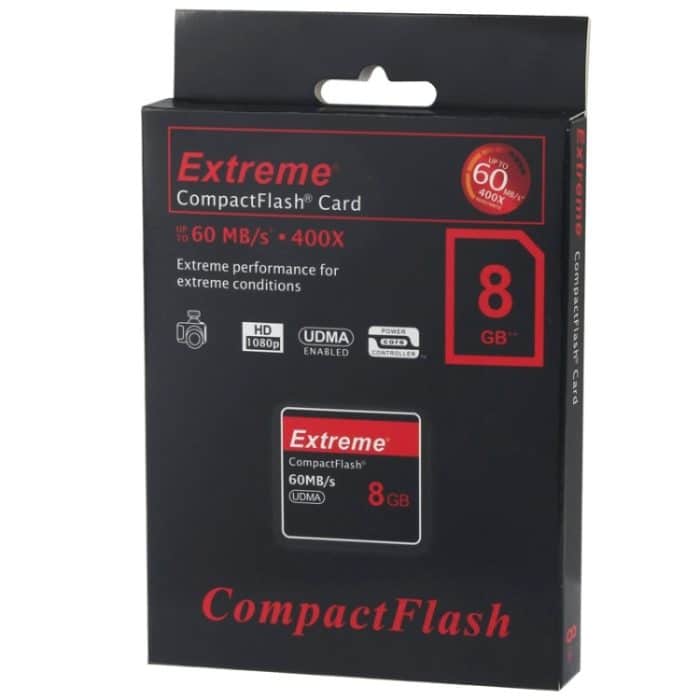 8 GB Extreme Compact Flash-Karte, 400-fache Lesegeschwindigkeit, bis zu 60 MB / s (100% reale Kapazität) – Bild 6