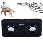 iBest Portable Stereo Wiederaufladbarer Lautsprecher (schwarz)
