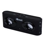 iBest Portable Stereo Wiederaufladbarer Lautsprecher (schwarz) – Bild 2