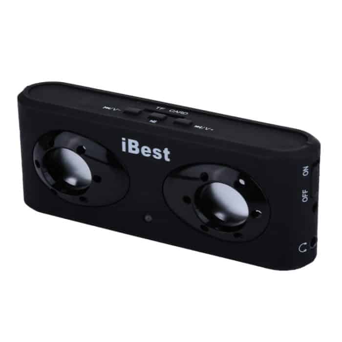 iBest Portable Stereo Wiederaufladbarer Lautsprecher (schwarz) – Bild 2
