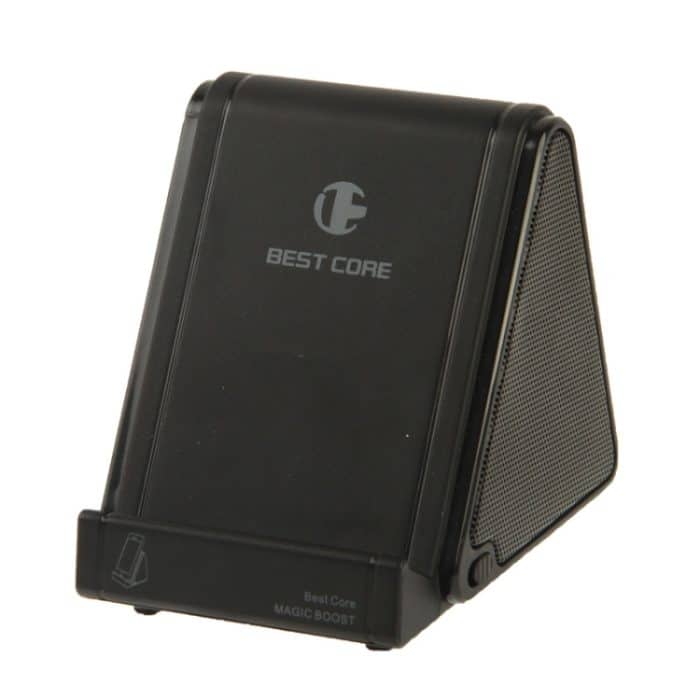 Wireless Magic Audio Amplifying Induktionslautsprecherhalter für iPhone 5 & 5S & 5C / 4 & 4S (schwarz) – Bild 4