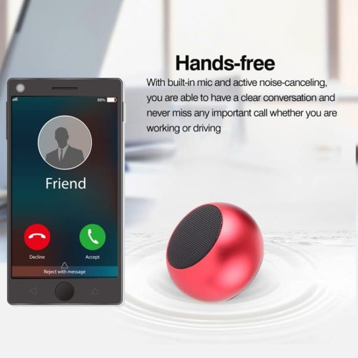 Drahtloser Mini-Bluetooth-Lautsprecher aus Metall, Freisprecheinrichtung, LED-Anzeige – Bild 9
