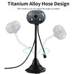 5,0 Megapixel USB 2.0 Treiberlose PC-Kamera / Webcam mit MIC und 4 LED-Leuchten, Kabellänge: 1,1 m – Bild 4