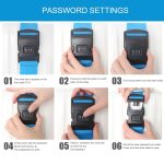 Gepäckgurt, Kreuzgurt, verstellbarer Packband-Gürtelgurt mit Passwortschloss für Gepäck, Reisekoffer – Bild 6