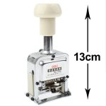 Automatische Nummerierungsmaschine aus Hochleistungsmetallmaterial (6 Code) (Silber) – Bild 4