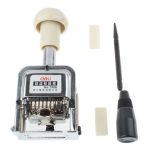 Automatische Nummerierungsmaschine aus Hochleistungsmetallmaterial (6 Code) (Silber) – Bild 8