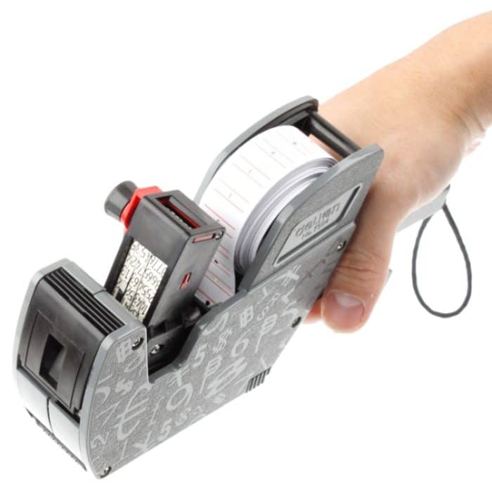 Hochleistungs-Handheld-Tinte 8-stellig Preisetikett, grau (Nr. 7504) (schwarz) – Bild 4