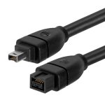 FireWire 800 9-poliges 4-poliges FireWire 400-Kabel, Länge: 1,5 m (schwarz)