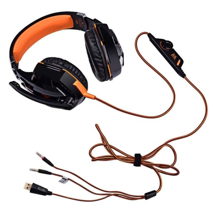 JEDES G2000 Over-Ear-Stereo-Bass-Gaming-Headset mit Mikrofon und LED-Licht für Computer, Kabellänge: 2,2 m – Bild 6