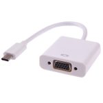 USB-C / Typ C 3.1 zu VGA Adapterkabel mit mehreren Anzeigen, Für Macbook 12 Zoll / Chromebook Pixel 2015 (Weiß)