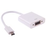 USB-C / Typ C 3.1 zu VGA Adapterkabel mit mehreren Anzeigen, Für Macbook 12 Zoll / Chromebook Pixel 2015 (Weiß) – Bild 3