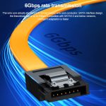 Serielles SATA-Datenkabel, mit Metallclip, Länge: 40 cm – Bild 4