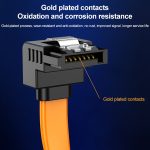 Serielles SATA-Datenkabel, mit Metallclip, Länge: 40 cm – Bild 6