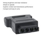 SATA 15-poliger Stecker auf 4-polige Buchse (schwarz) – Bild 4