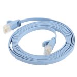 CAT6 Ultradünnes Flat-Ethernet-Netzwerk-LAN-Kabel, Länge: 3 m (Baby Blue) – Bild 4
