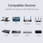 Hochwertiger geschirmter RJ45-Stecker Cat5 8P8C Lan Connector Network (100 Stück in einer Verpackung, der Preis gilt für 100 Stück) (Silber) – Bild 3