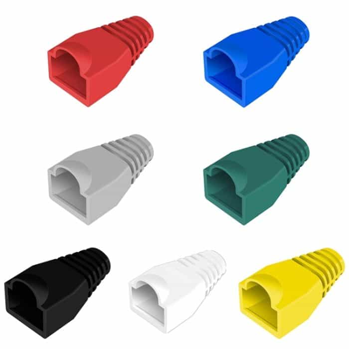 Netzwerkkabel-Kappenabdeckung für RJ45, grün (500 Stück in einer Verpackung, der Preis gilt für 500 Stück), 500 Pcs Grey, 500 Pcs Black, 500 Pcs Red, 500 Pcs Blue, 500 Pcs White, 500 Pcs Yellow, 500 Pcs Green – Bild 2