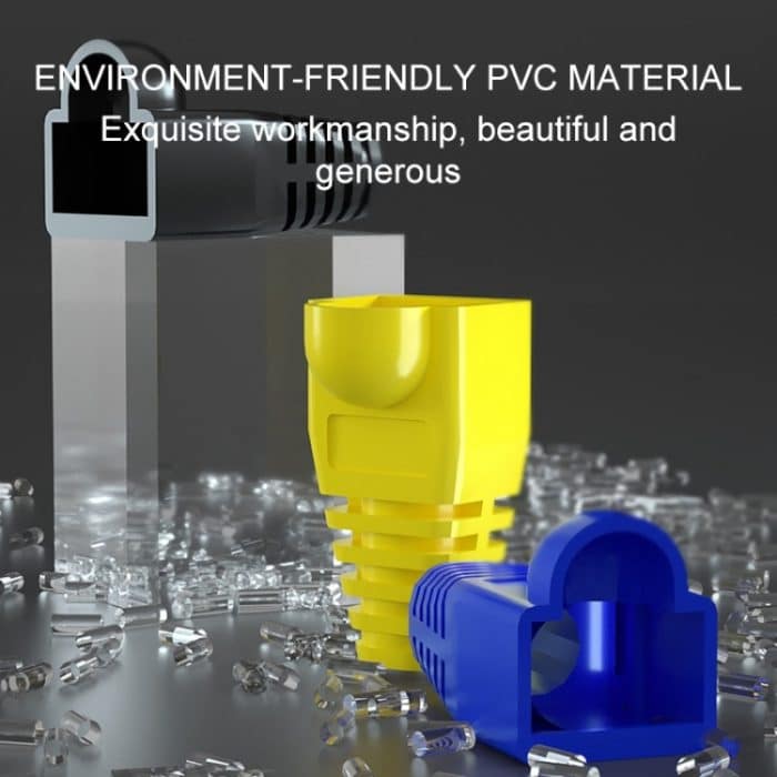 Netzwerkkabel-Kappenabdeckung für RJ45, grün (500 Stück in einer Verpackung, der Preis gilt für 500 Stück), 500 Pcs Grey, 500 Pcs Black, 500 Pcs Red, 500 Pcs Blue, 500 Pcs White, 500 Pcs Yellow, 500 Pcs Green – Bild 5