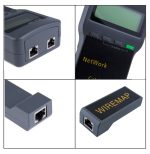 Tragbarer drahtloser Netzwerkkabeltester SC8108 LCD-Digital-PC-Datennetzwerk CAT5 RJ45 LAN-Telefonkabeltester (grau) – Bild 6