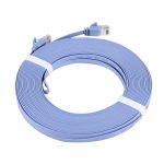 CAT6 Ultradünnes Flat Ethernet-Netzwerk-LAN-Kabel, Länge: 15 m (blau) – Bild 2