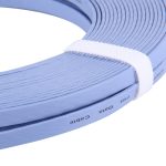 CAT6 Ultradünnes Flat Ethernet-Netzwerk-LAN-Kabel, Länge: 15 m (blau) – Bild 4