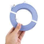 CAT6 Ultradünnes Flat Ethernet-Netzwerk-LAN-Kabel, Länge: 15 m (blau) – Bild 5