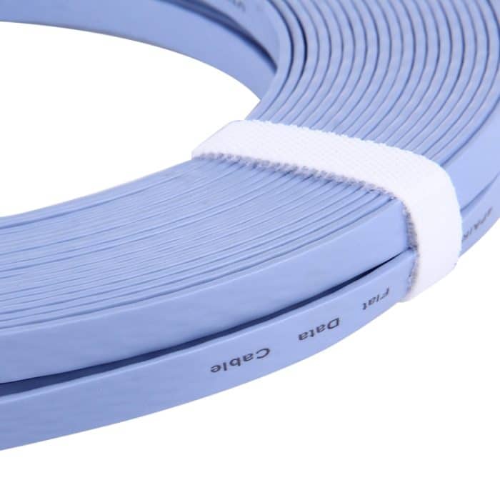 CAT6 Ultradünnes flaches Ethernet-Netzwerk-LAN-Kabel, 30m Blue – Bild 4