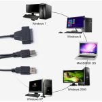 Doppelter USB 2.0 zu SATA-Festplattenadapterkabel für 2,5-Zoll-SATA-Festplatte / SSD – Bild 6
