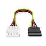 4-poliger IDE-zu-Serial-ATA-SATA-Stromkabeladapter (15 cm), Material: Al+Mg, 4 PIN IDE to SATA – Bild 2