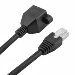 RJ45-Verlängerungskabel für Buchse von Buchse zu Stecker, Länge: 1,5 m (schwarz) – Bild 3