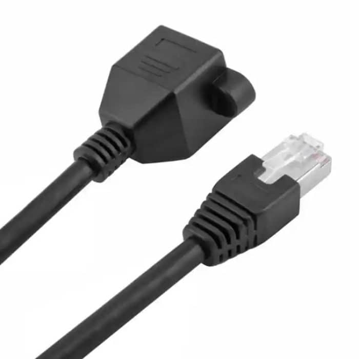 RJ45-Verlängerungskabel für Buchse von Buchse zu Stecker, Länge: 1,5 m (schwarz) – Bild 3