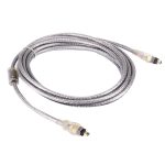 Vergoldetes Firewire IEEE 1394 4-poliges Stecker- bis 4-poliges Stecker-Kabel, Länge: 3 m – Bild 2
