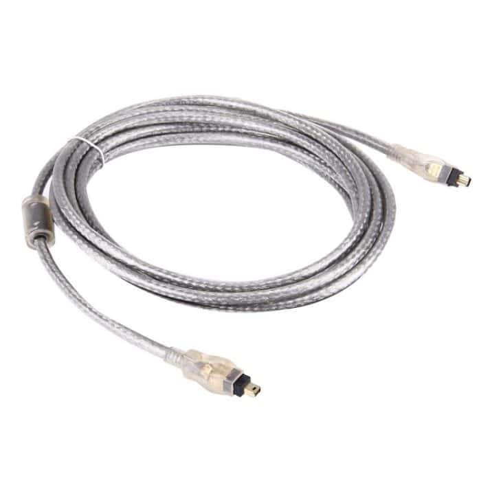 Vergoldetes Firewire IEEE 1394 4-poliges Stecker- bis 4-poliges Stecker-Kabel, Länge: 3 m – Bild 2