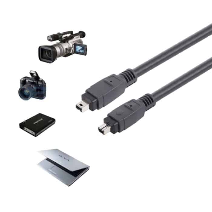 Firewire IEEE 1394 4Pin-Stecker auf 4Pin-Stecker, Länge: 1,8 m – Bild 4