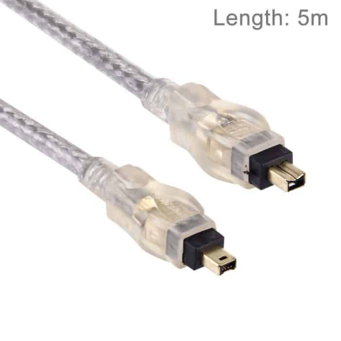 S-PC-1052C.jpg Hochwertiges Firewire IEEE 1394 4Pin Stecker auf 4Pin Stecker Kabel, (vergoldet), 4Pin to 4Pin(5m) – Bild 1