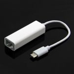 10 cm USB-C / Typ C 3.1 Highspeed-Ethernet-Adapter, Für MacBook 12 Zoll / Chromebook Pixel 2015, Länge: 10 cm (Weiß) – Bild 2
