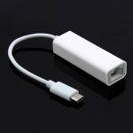 10 cm USB-C / Typ C 3.1 Highspeed-Ethernet-Adapter, Für MacBook 12 Zoll / Chromebook Pixel 2015, Länge: 10 cm (Weiß) – Bild 3