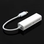 10 cm USB-C / Typ C 3.1 Highspeed-Ethernet-Adapter, Für MacBook 12 Zoll / Chromebook Pixel 2015, Länge: 10 cm (Weiß) – Bild 4