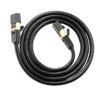 CAT7 vergoldetes, doppelt abgeschirmtes LAN-Netzwerkkabel aus Vollkupfer, Länge: 2 m – Bild 4