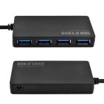 Tragbare Super Speed ​​4 Ports USB 3.0 HUB LED-Anzeige 5 Gbit / s Hot-Swap, klares USB3.0-Signal – Bild 4
