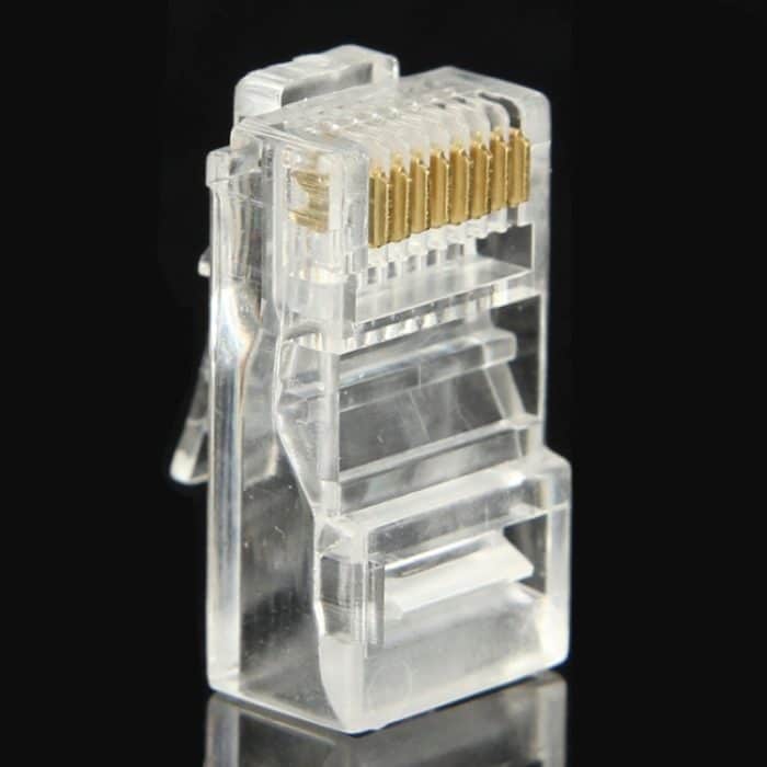 Modularer Stecker mit 100 PCS RJ45-Anschluss, Gold: 3u – Bild 4