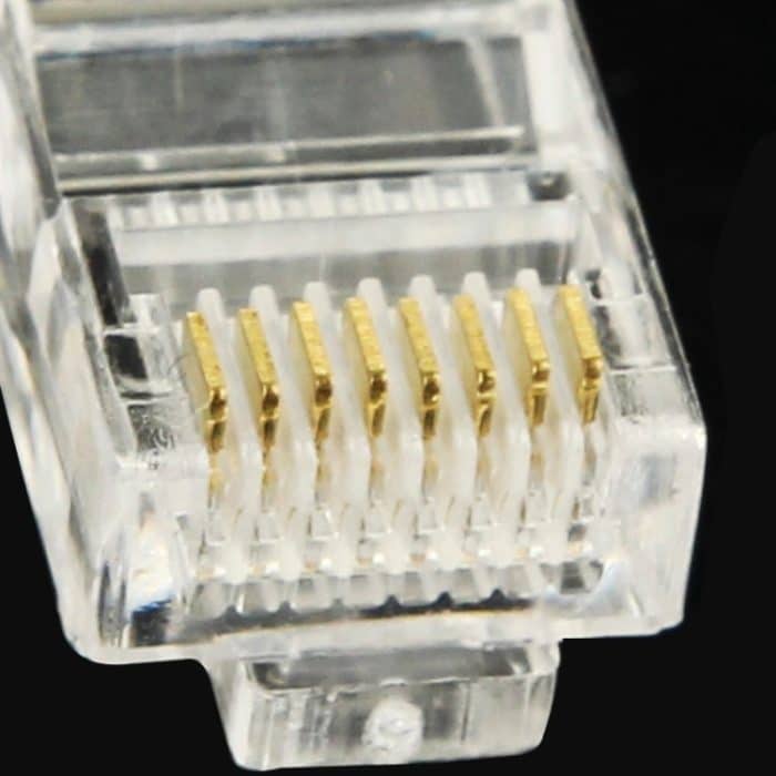 Modularer Stecker mit 100 PCS RJ45-Anschluss, Gold: 3u – Bild 6