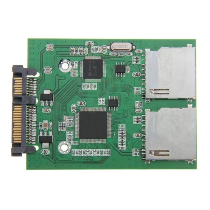 Dual SD-Karte auf 22-polige SATA-Adapter-Konverterkarte – Bild 1