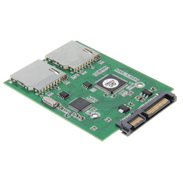 Dual SD-Karte auf 22-polige SATA-Adapter-Konverterkarte – Bild 4